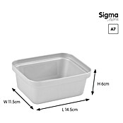 Sunware Sigma home Opbergbox Pencil (l x b x h: 14,5 x 11,5 x 6 cm, Kunststof, Wit) | BAUHAUS