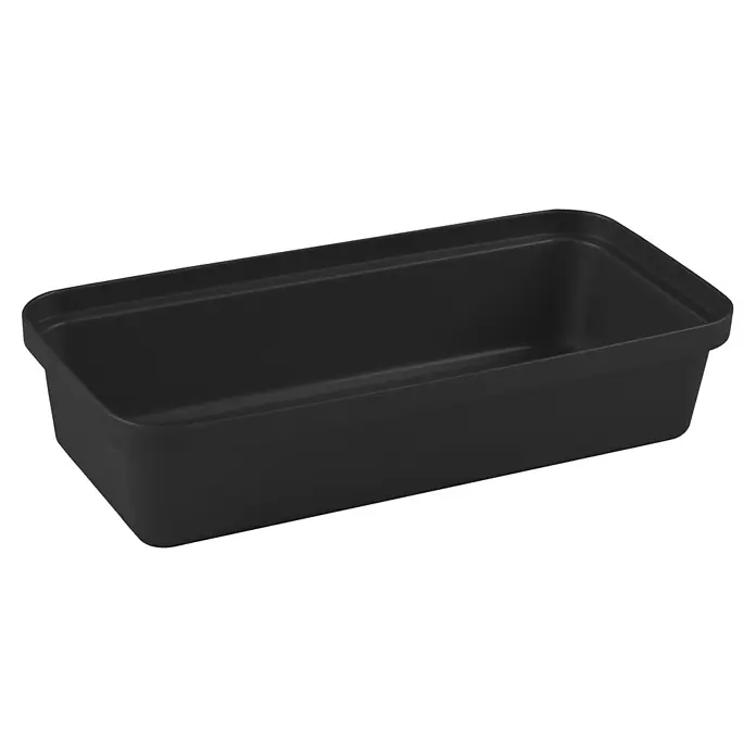 Sunware Sigma home Aufbewahrungsbox Pencil - L x B x H: 27 x 12,9 x 6 cm, Kunststoff, Schwarz - Schwarzer, rechteckiger Behälter, ideal zur Aufbewahrung von Gegenständen. Das minimalistische Design passt gut in moderne Umgebungen.