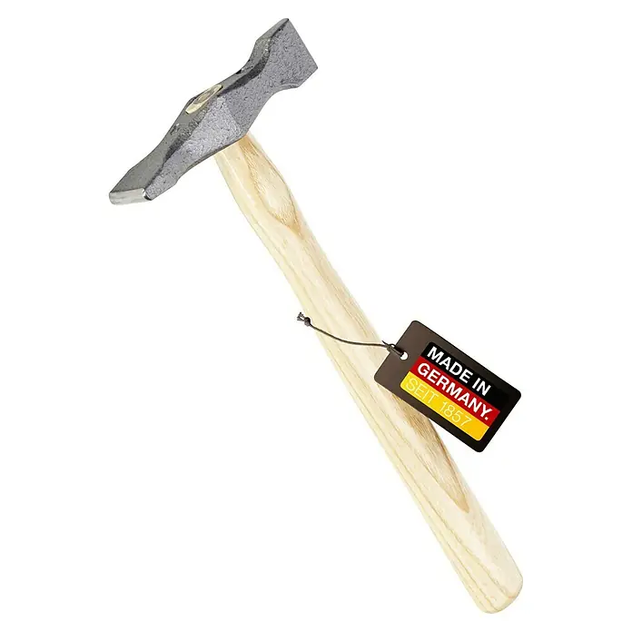 Picard Zimmermannshammer 175 1/2 ES - Gewicht Kopf: 375 g, Material Stiel: Eschenholz, Breite: 135 mm - Ein hochwertiger Schieferhammer mit Holzgriff, hergestellt in Deutschland seit 1857, für professionelle Schieferarbeiten und Dachdecker.