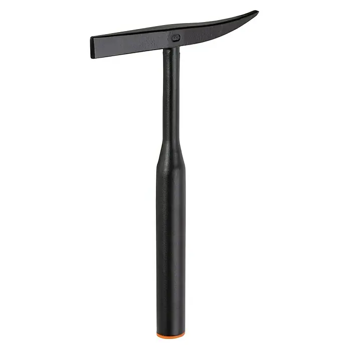 Picard Schweißhammer Nr. 313 - Stahl, Gewicht Kopf: 450 g - Nahaufnahme eines schwarzen Nietenziehers mit glatter Oberfläche und einem kleinen orangefarbenen Detail am unteren Ende des Griffs.