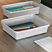 Sunware Sigma home Opbergbox Pencil (l x b x h: 25,2 x 19,1 x 6,2 cm, Kunststof, Wit) | BAUHAUS
