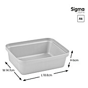 Sunware Sigma home Opbergbox Pencil (l x b x h: 18,8 x 14,7 x 6 cm, Kunststof, Wit) | BAUHAUS