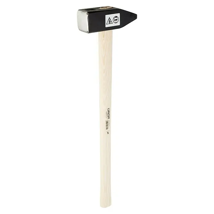 Picard Schlosserhammer Nr. 3030015119 - Gewicht Kopf: 3.000 g, Material Stiel: Eschenholz - Ein robusten Fäustelhammer mit schwarzem Kopf und hellem Holzgriff für vielseitige Anwendungen im Handwerk und Bau.