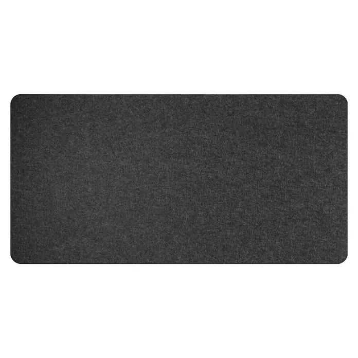 Lautloz Akustikpaneel Shapez - Anthrazit, L x B x S: 90 x 45 x 2,4 cm - Eine Nahaufnahme eines strukturierten, anthrazitfarbenen Stoffes, ideal für Hintergründe oder Designelemente mit subtiler Textur.