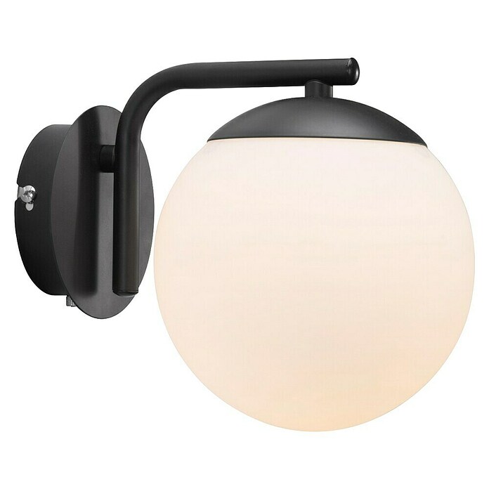 Nordlux Wandlamp Grant (b x d x h: 14,5 x 20,7 x 16,4 cm, Zwart, E14) | BAUHAUS