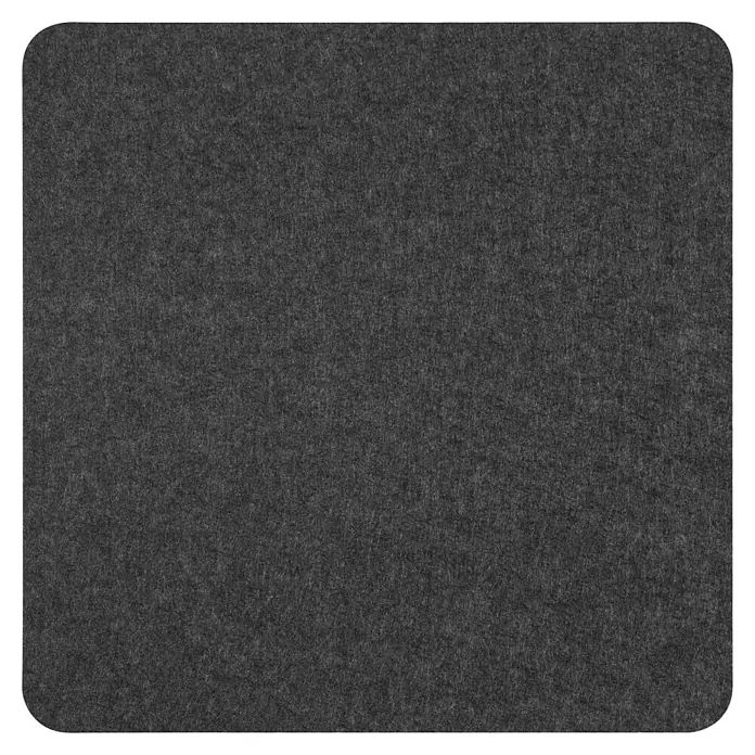 Lautloz Akustikpaneel Shapez - Anthrazit, L x B x S: 45 x 45 x 2,4 cm - Grauer quadratischer Filzuntersetzer mit abgerundeten Ecken, ideal für Tische und Oberflächen, um diese vor Kratzern und Flecken zu schützen.