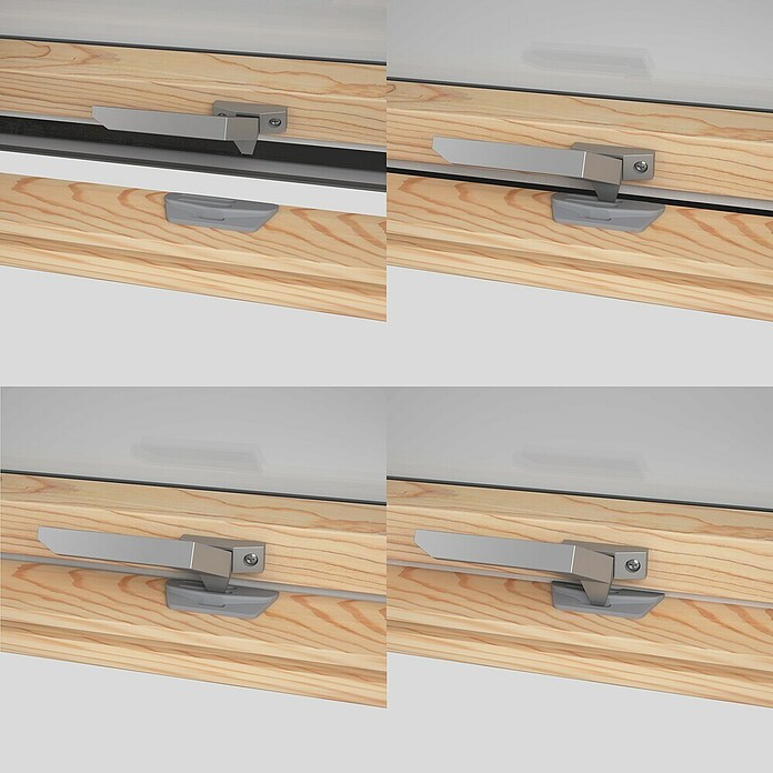 Solid Elements Ventana de techo de madera SolidThermo (55 x 78 cm) | BAUHAUS