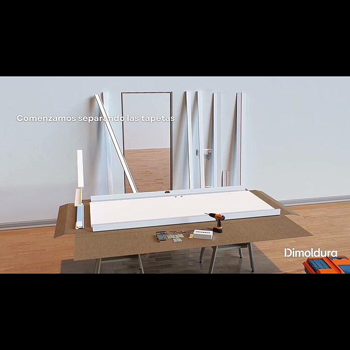 Pack puerta acristalada reversible (82,5 x 203 cm, Izquierda/Derecha, Blanco) | BAUHAUS