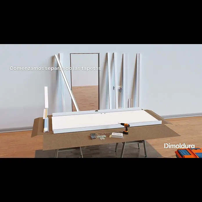 Pack puerta de interior reversible - 62,5 x 203 cm, Izquierda/Derecha, Blanco, Maciza, Reversible - DIMOLDURA   kit reversible