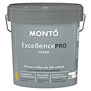 Montó Pintura para paredes y techos Excellence PRO (Blanco, Mate, 12 l)