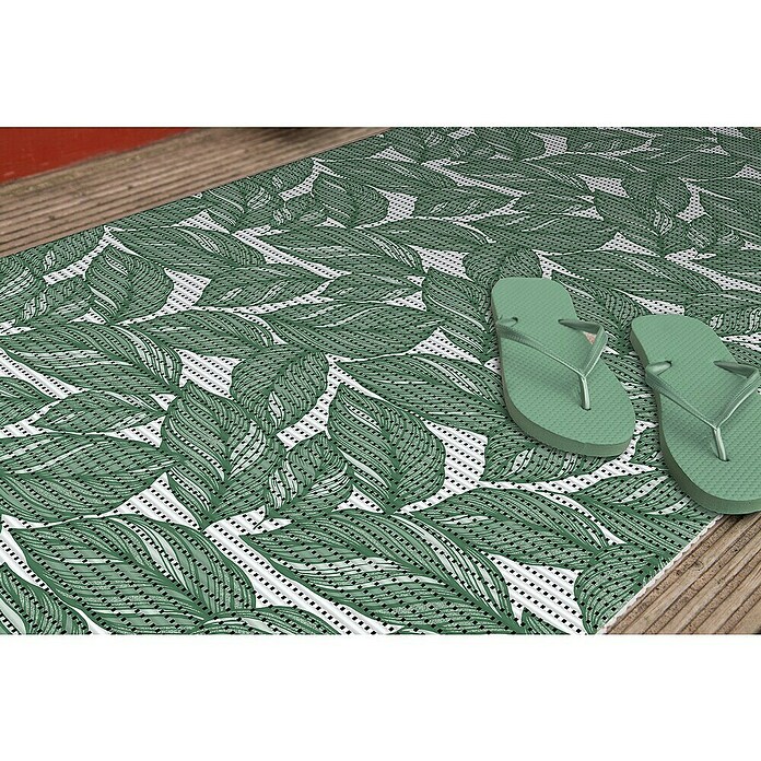 Bodenmatte Comfort (150 x 65 cm, Grün,Weiß, PVC, Tropicana) | BAUHAUS