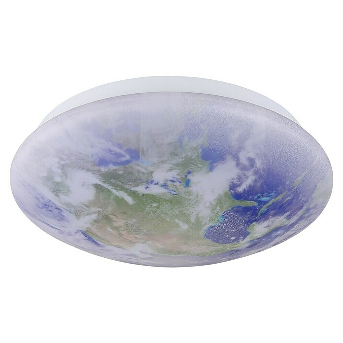 Globo Okrugla stropna LED svjetiljka  (24 W, Ø x V: 350 x 100 mm, Bijela, Prozirno bijela, Topla bijela) | BAUHAUS