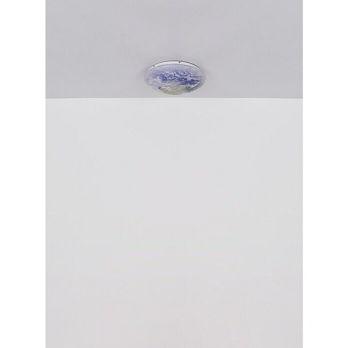 Globo Okrugla stropna LED svjetiljka  (24 W, Ø x V: 350 x 100 mm, Bijela, Prozirno bijela, Topla bijela) | BAUHAUS