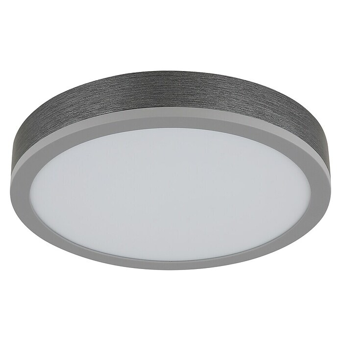 Globo LED stropna svjetiljka Doro  (Ø x V: 300 cm x 60 mm, 12 W, Srebrna, Bijela, Topla bijela, Okrugla) | BAUHAUS