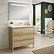 Conjunto de mueble de baño Alexa (Ancho: 80 cm, Roble, 3 pzs.) | BAUHAUS