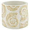 Maceta para planta Fosiles (Dimensiones externas (Ø x Al): 15 x 13 cm, Hormigón, Blanco/Beige) | BAUHAUS