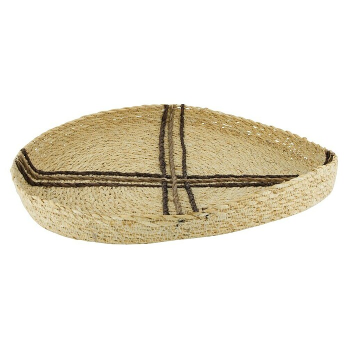 Bandeja decorativa Fibras (Ø x Al: 38 x 4 cm, Marrón/Negro, Alga marina, 1 pzs.) | BAUHAUS
