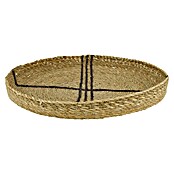Bandeja decorativa Fibras (Ø x Al: 38 x 4 cm, Marrón oscuro/Negro, Alga marina, 1 pzs.) | BAUHAUS