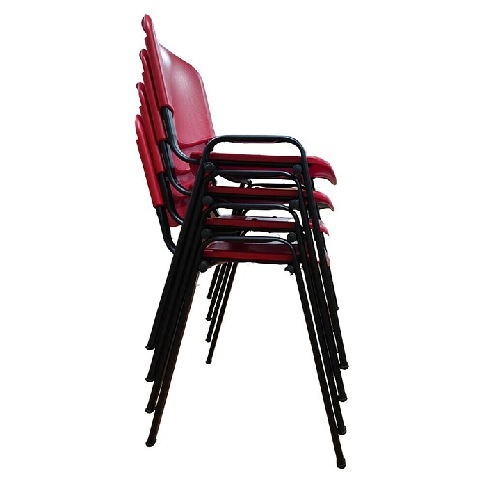 Unisit Silla Dado (Rojo, Plástico, 4 ud.) | BAUHAUS