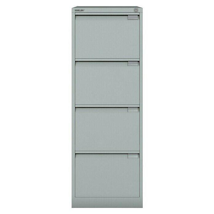 Bisley Premium Archivador BS (L x An x Al: 62 x 47 x 132,1 cm, Número de cajones: 4 ud., Gris, Completamente montado) | BAUHAUS