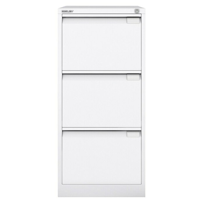 Bisley Premium Archivador BS (L x An x Al: 62 x 47 x 101 cm, Número de cajones: 3 ud., Blanco, Completamente montado) | BAUHAUS