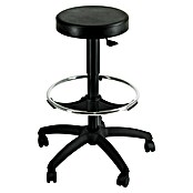 Unisit Taburete EOE13 (Negro, Barra reposapiés cromada) | BAUHAUS