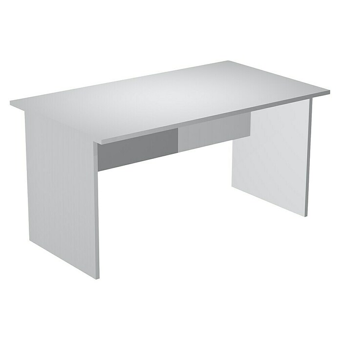 ArtExport Presto Mesa de escritorio (L x An x Al: 80 x 140 x 74 cm, Gris, Pata tipo panel) | BAUHAUS