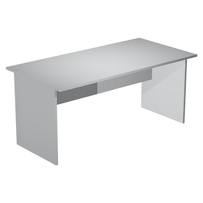 ArtExport Presto Mesa de escritorio (L x An x Al: 80 x 160 x 74 cm, Gris, Pata tipo panel) | BAUHAUS