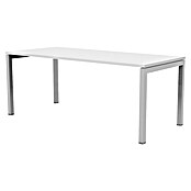 ArtExport Home Mesa de escritorio Venere (L x An x Al: 60 x 120 x 74 cm, Blanco, Patas metálicas grises) | BAUHAUS
