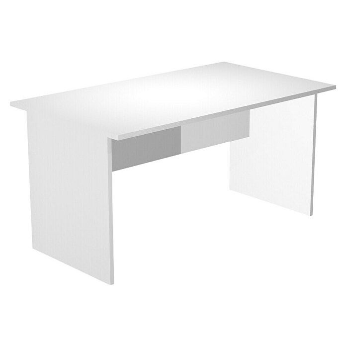 ArtExport Presto Mesa de escritorio (L x An x Al: 80 x 140 x 74 cm, Blanco, Pata tipo panel) | BAUHAUS