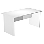 ArtExport Presto Mesa de escritorio (L x An x Al: 80 x 140 x 74 cm, Blanco, Pata tipo panel) | BAUHAUS
