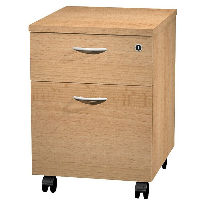 ArtExport Presto Cajonera con ruedas Venere (L x An x Al: 52 x 43 x 59,5 cm, Haya, Número de cajones: 2 ud.) | BAUHAUS