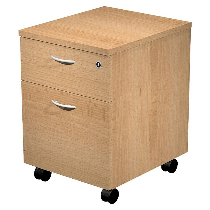ArtExport Presto Cajonera con ruedas Venere (L x An x Al: 52 x 43 x 59,5 cm, Haya, Número de cajones: 2 ud.) | BAUHAUS