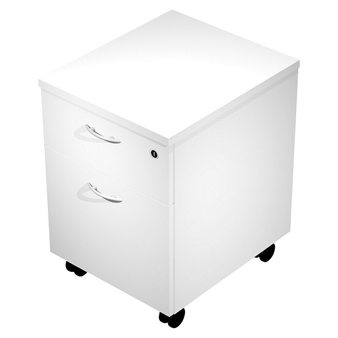 ArtExport Presto Cajonera con ruedas Venere (L x An x Al: 52 x 43 x 59,5 cm, Blanco, Número de cajones: 2 ud.) | BAUHAUS