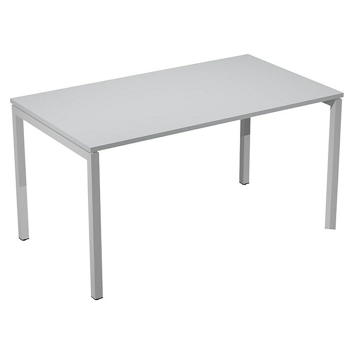 ArtExport Mesa de escritorio Venere (L x An x Al: 80 x 140 x 74 cm, Gris, Patas metálicas grises) | BAUHAUS
