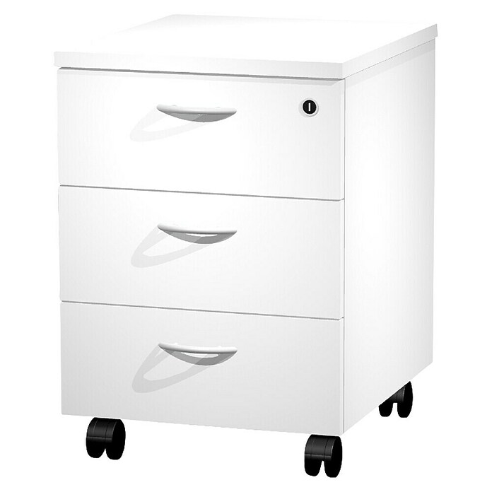 ArtExport Presto Cajonera con ruedas Venere (L x An x Al: 52 x 43 x 59,5 cm, Blanco, Número de cajones: 3 ud.) | BAUHAUS
