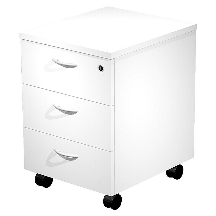 ArtExport Presto Cajonera con ruedas Venere (L x An x Al: 52 x 43 x 59,5 cm, Blanco, Número de cajones: 3 ud.) | BAUHAUS