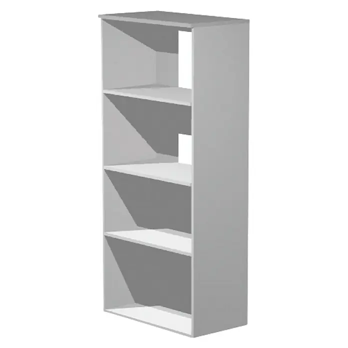 ArtExport Presto Estantería de madera Venere - L x An x Al: 35 x 80 x 180 cm, Número de baldas: 4 ud., Gris - Una estantería con cinco compartimentos, ideal para guardar libros u objetos decorativos. Su diseño simple se adapta bien a cualquier hogar.