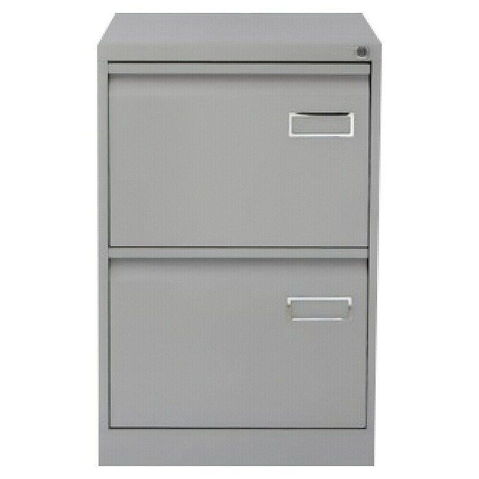 Bisley Archivador PSF (L x An x Al: 62 x 47 x 71 cm, Número de cajones: 2 ud., Acero, Gris, Completamente montado) | BAUHAUS