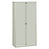 Bisley EuroTambor Armario multiusos metálico (L x An x Al: 45 x 100 x 198 cm, Gris, Puertas correderas, Completamente montado) | BAUHAUS