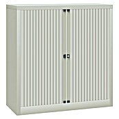 Bisley EuroTambor Armario multiusos metálico (L x An x Al: 45 x 100 x 100 cm, Gris, Puertas correderas, Completamente montado) | BAUHAUS