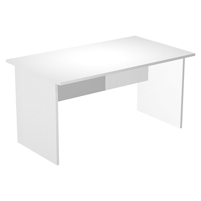 ArtExport Presto Mesa de escritorio (L x An x Al: 80 x 160 x 74 cm, Blanco, Pata tipo panel) | BAUHAUS