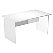 ArtExport Presto Mesa de escritorio (L x An x Al: 80 x 160 x 74 cm, Blanco, Pata tipo panel) | BAUHAUS