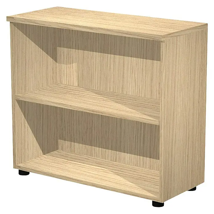 ArtExport Presto Estantería de madera Venere - L x An x Al: 35 x 80 x 72 cm, Número de baldas: 2 ud., Roble - Imagen de una estantería de madera clara con dos estantes para guardar libros y adornos. Ideal para salones u oficinas.