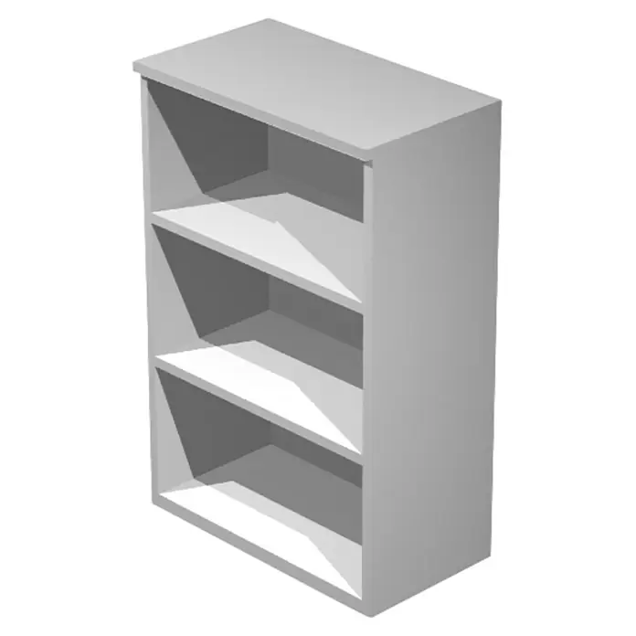 ArtExport Presto Estantería de madera Venere - L x An x Al: 35 x 80 x 120 cm, Número de baldas: 3 ud., Gris - Primer plano de una estantería gris con tres estantes, aportando orden y estilo a cualquier habitación. Ideal para libros y decoración.