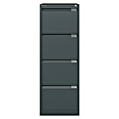 Bisley Premium Archivador BS (L x An x Al: 62 x 47 x 132,1 cm, Número de cajones: 4 ud., Negro, Completamente montado) | BAUHAUS