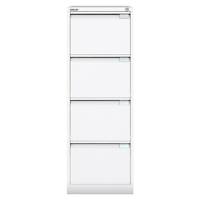 Bisley Premium Archivador BS (L x An x Al: 62 x 47 x 132,1 cm, Número de cajones: 4 ud., Blanco, Completamente montado) | BAUHAUS