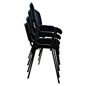 Unisit Silla Dado (Negro, Textil, 4 ud.) | BAUHAUS