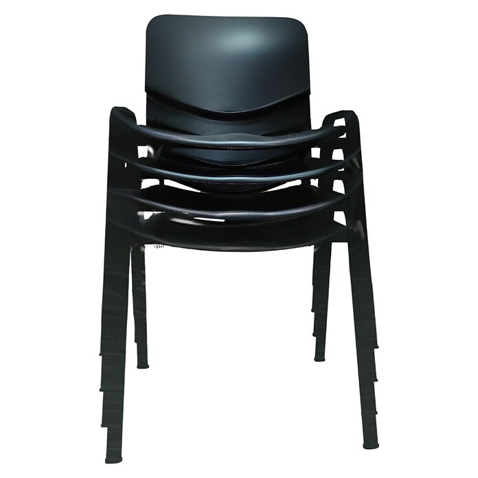 Unisit Silla Dado (Negro, Plástico, 4 ud.) | BAUHAUS