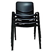 Unisit Silla Dado (Negro, Plástico, 4 ud.) | BAUHAUS